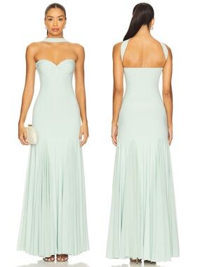 Deme by Gabriella Berta Halterneck Dress Mint Green NEW with tag